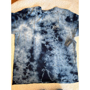 Roark Tie-Dye Blue Graphic‎ T-Shirt Size XXL